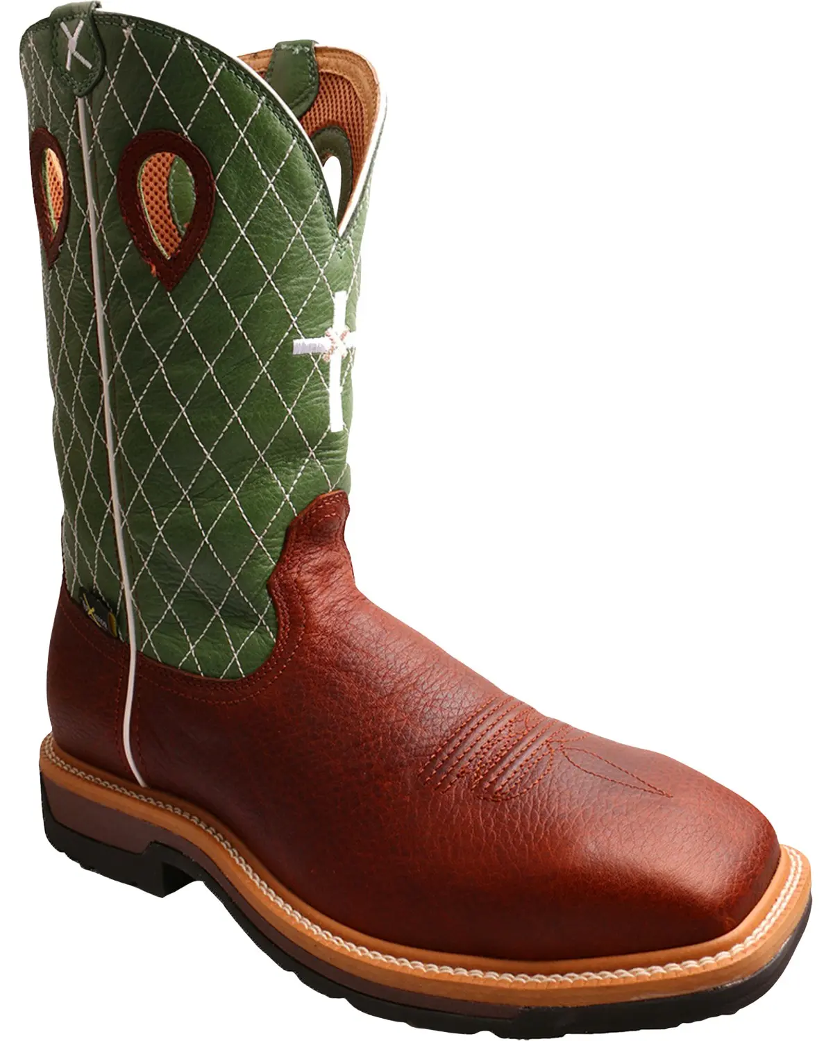 Twisted X Men's Men'S Lite Met Guard Western Work Boot Steel Toe - Mlcsm01