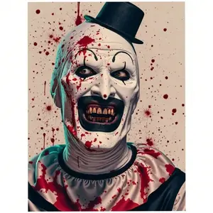Terrifier Horror Movie 5d Diamond Painting Kits Full Drills Scary Halloween Dark Art Cross Stitch Mosaic Handwork Home Decor