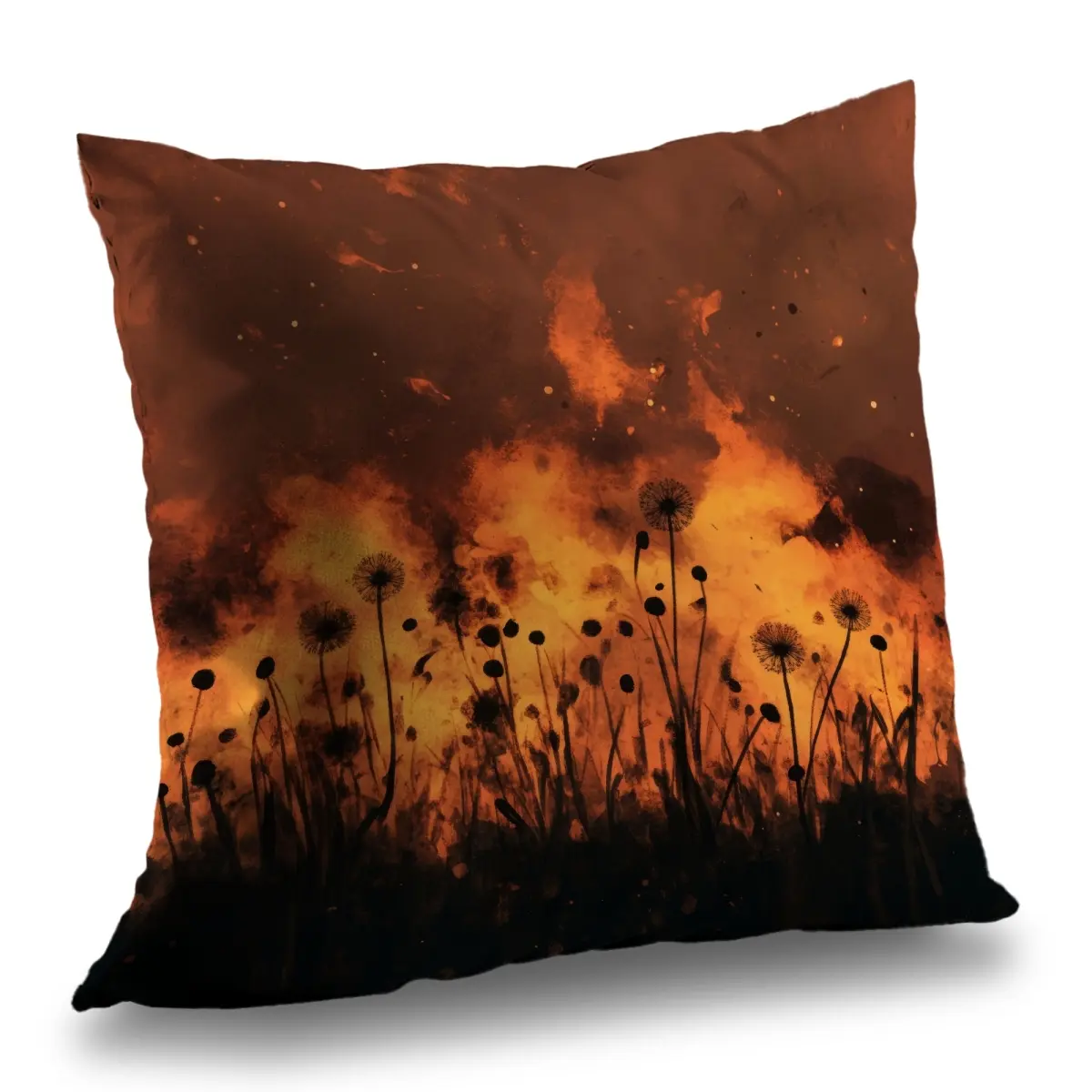 MWW C1PO181897LJXU 18x18 in. Polyester Print Outdoor Garden Throw Pillow - Supportive, Durable, Fade-Resistant, Stain-Resistant Modern Ablaze Orange Decorative Home Accent (Decorative Throw Pillows Outdoor Pads & Cushions), Outdoor Patio