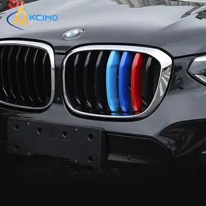 Car Front Grille Trim Strip, ABS Material Trim Strip, Car Decoration Accessories, Vehicle Accessories for BMW 1 3 5 E46 E90 F30 E60 E81 F20 F45 F36 F10 F48 F25 Series Models