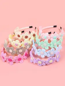 Cute Flower Decor Hair Hoop, Adjustable Headband, Fashionable Hair Accessories for Women & Girls, Minimalist Headwear Suitable for Thick Hair