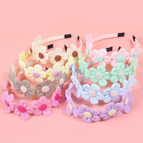 Cute Flower Decor Hair Hoop, Adjustable Headband, Fashionable Hair Accessories for Women & Girls, Minimalist Headwear Suitable for Thick Hair