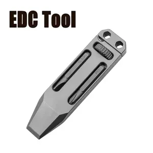 Multifunctional Portable Titanium Alloy Pry Bar, Camping Hiking Emergency Edc Tool, Compact Multi-Tool for Outdoor Adventures