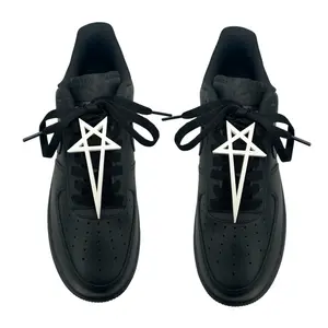 Pentagram Pentacle Witchy Occult Lace Charms For Sneakers and Boots - Anarchy Glamorous Unisex Shoe Accessories
