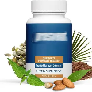 Advanced Men's Prostate Support Natural Supplement with Saw Palmetto, Vitamin D, and Zinc to Ease Urinary Frequency & Urgency (60 Count)