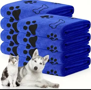 Microfiber Super Absorbent Quick Drying Bath Cat Pet Dog Towel for Dog