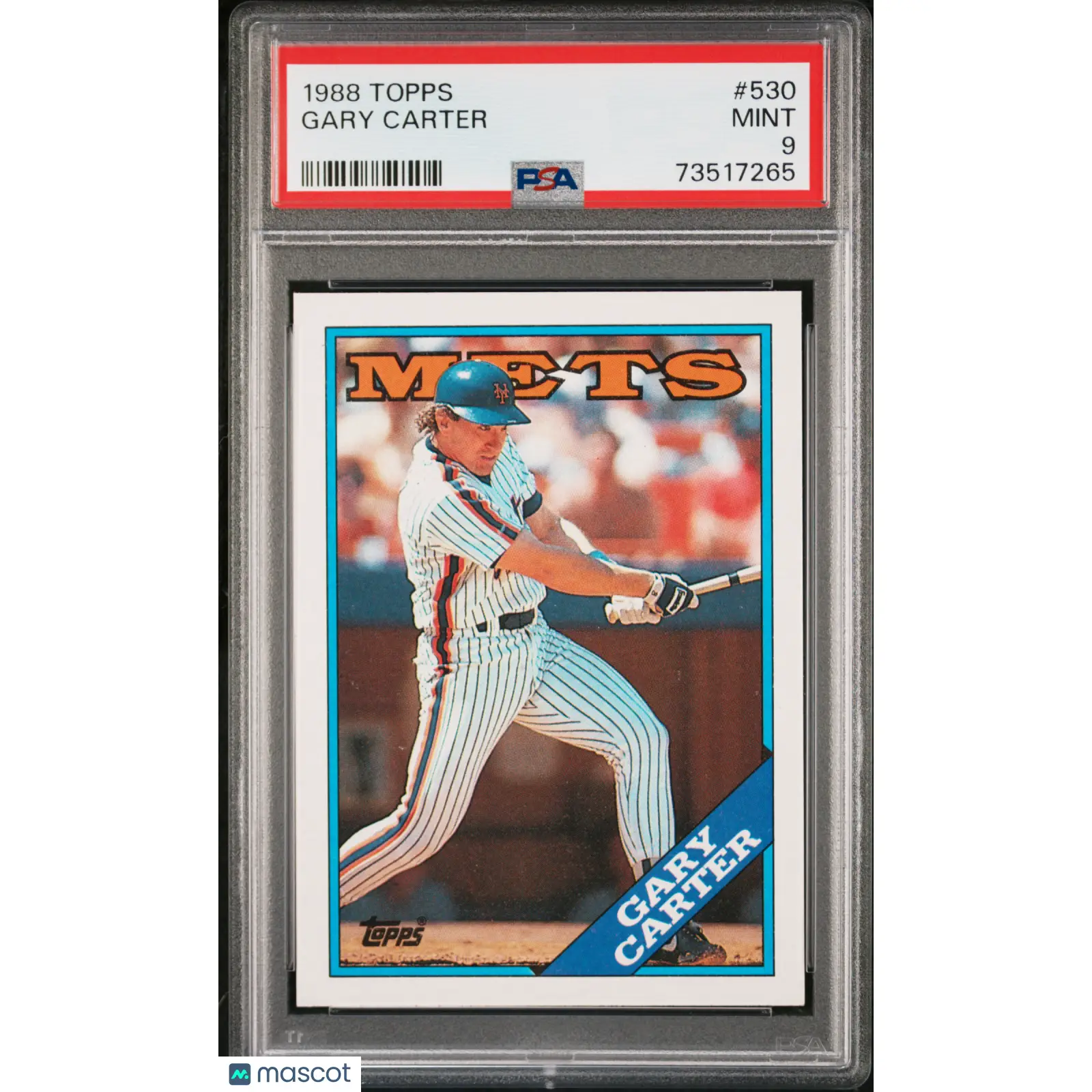 Gary Carter PSA 1988 Topps Baseball #530 9 73517265