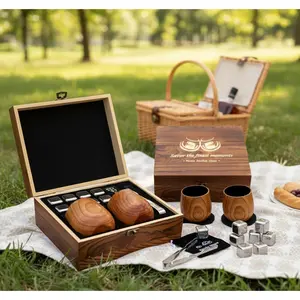 Charred Oak Bourbon Glasses - Festive Holiday Gift For Whiskey Lovers, Perfect Christmas Present For Dad & Boyfriend