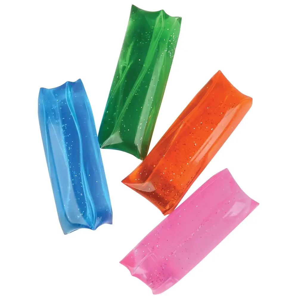 4 pack Mini Wiggly Water Fidget Snake – Sensory Stress Toy Squishie