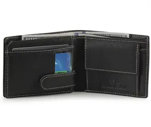 RFID Bifold Wallet with Secure ID Flap