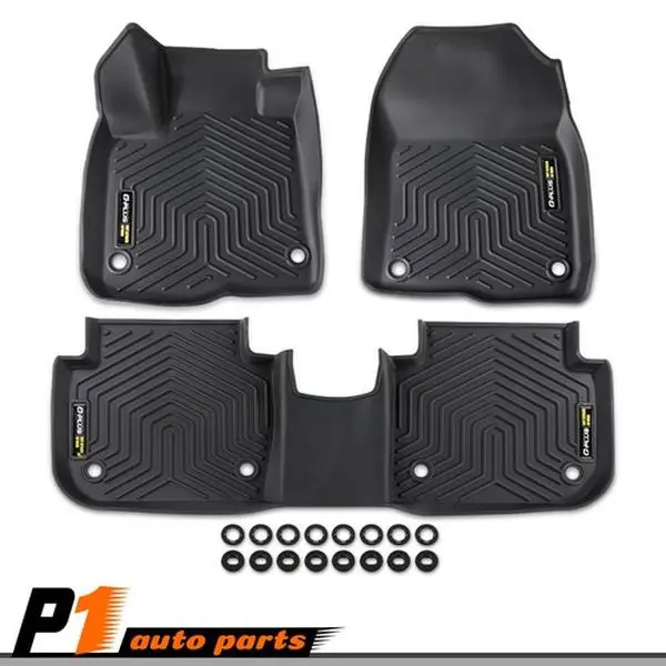 Automotive Floor Mats, 3-Piece TPE All-Weather Anti-Slip Car Liners with Protection & Fast Cleaning, Seamless Durable Fit for 23-24 Honda CR-V Car Interior Accessories Durability