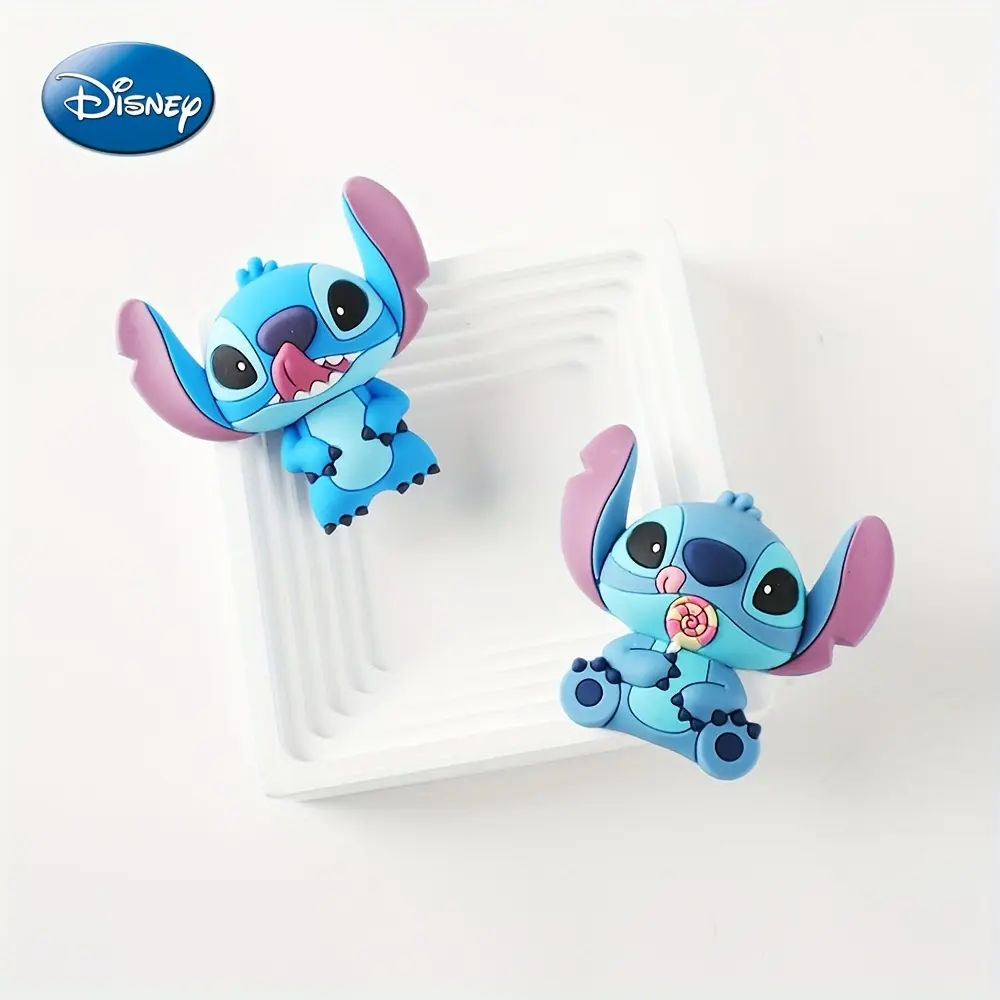 1PC Disney Officially Licensed Stitch Refrigerator Stickers Cute Cartoon Characters 3D Stereoscopic Anime Magnetic Stickers Kitchen Office Whiteboard Power Stickers Creative Room Decorations Refrigerator Magnets MN-84533 MN-84669
