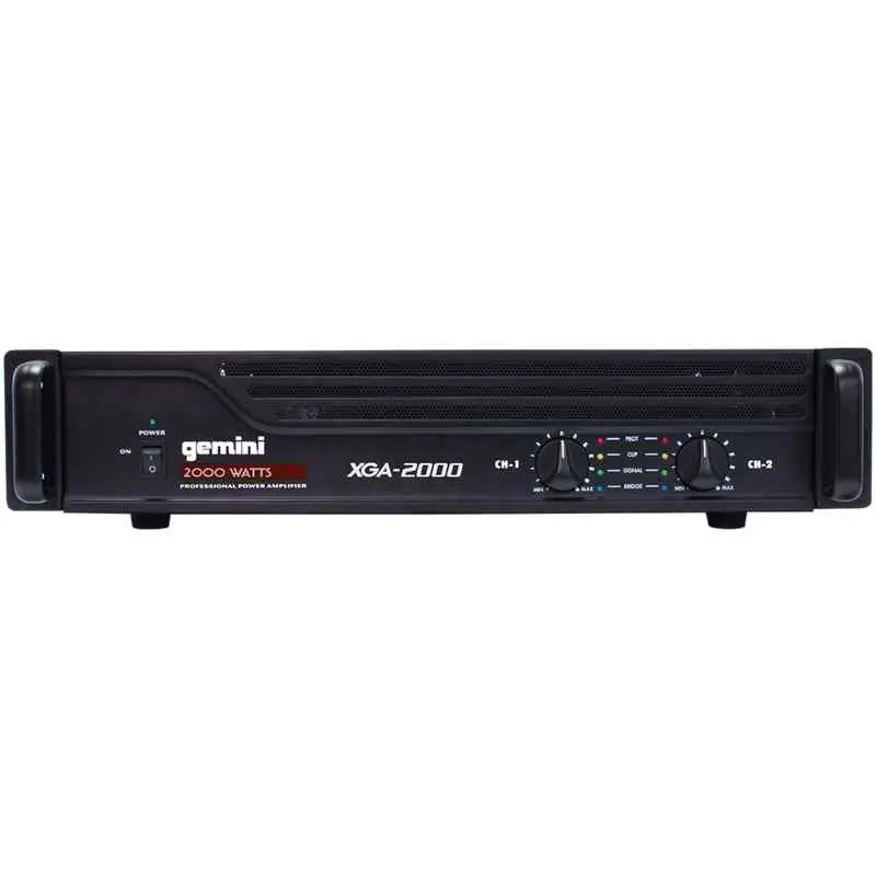 Gemini Sound XGA-2000 Professional Amplifier - 2000 Watt Instant Peak Power - Audio, Durable