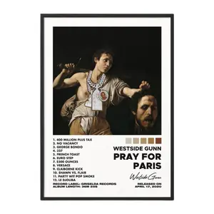 Westside Gunn - Pray For Paris Album Poster Unframed / Album Cover Poster / Music Gift / Music Wall Decor / Fan Gift / Decor Home