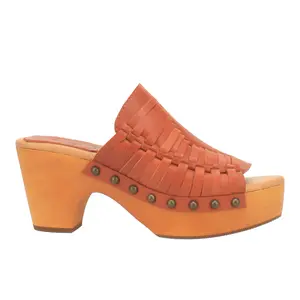Dingo Womens Dreamweaver Studded Woven Platform Casual Sandals Casual Mid Heel 2-3" - Brown