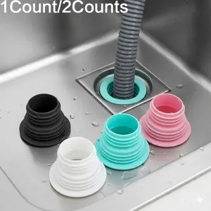 Drain Seal Kit: Universal Silicone Plug for Odor & Bug Prevention, Non-Slip Design, Anti-Clog & Overflow Guard for Washing Machine Pipe, Durable Mold-Proof Gasket for Leak & Backflow Protection.