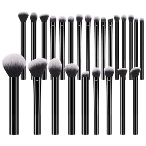 15/25 Cosmetic Brushes,Which Are Made Of High-Quality Synthetic Fibers And Cover Many Types,Such As Daily Powder Brushes, Foundation Make-Up Brushes,Halo Dye Brushes,Facial Stationary Brushes,Powder Blusher Brushes,Concealer Brushes And Eye Shadow Brushes