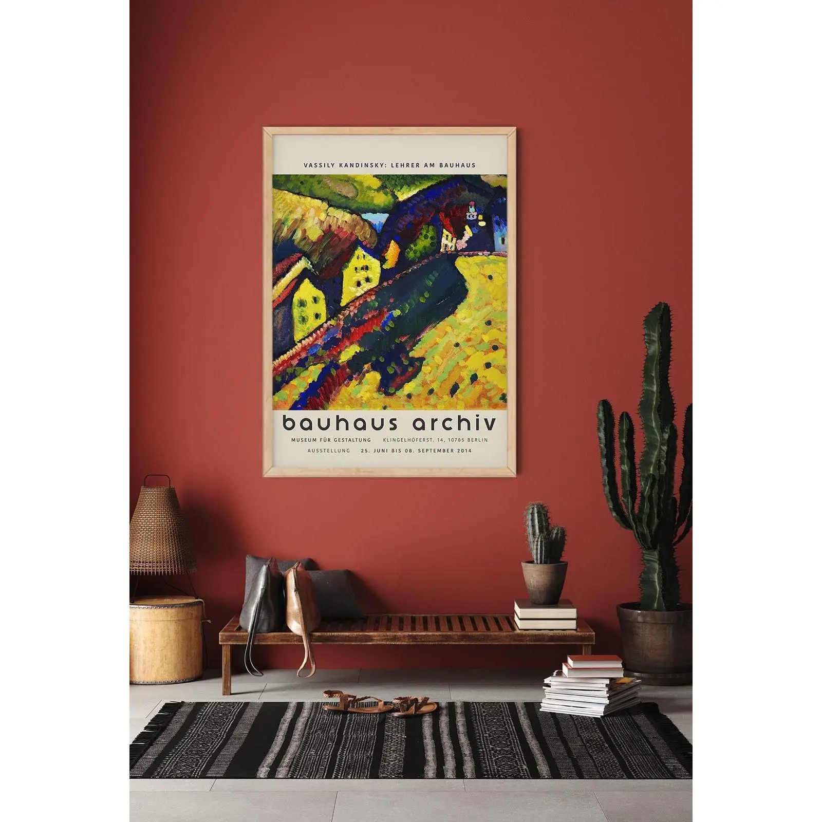 Houses at Murnau by Wassily Kandinsky Exhibition Poster