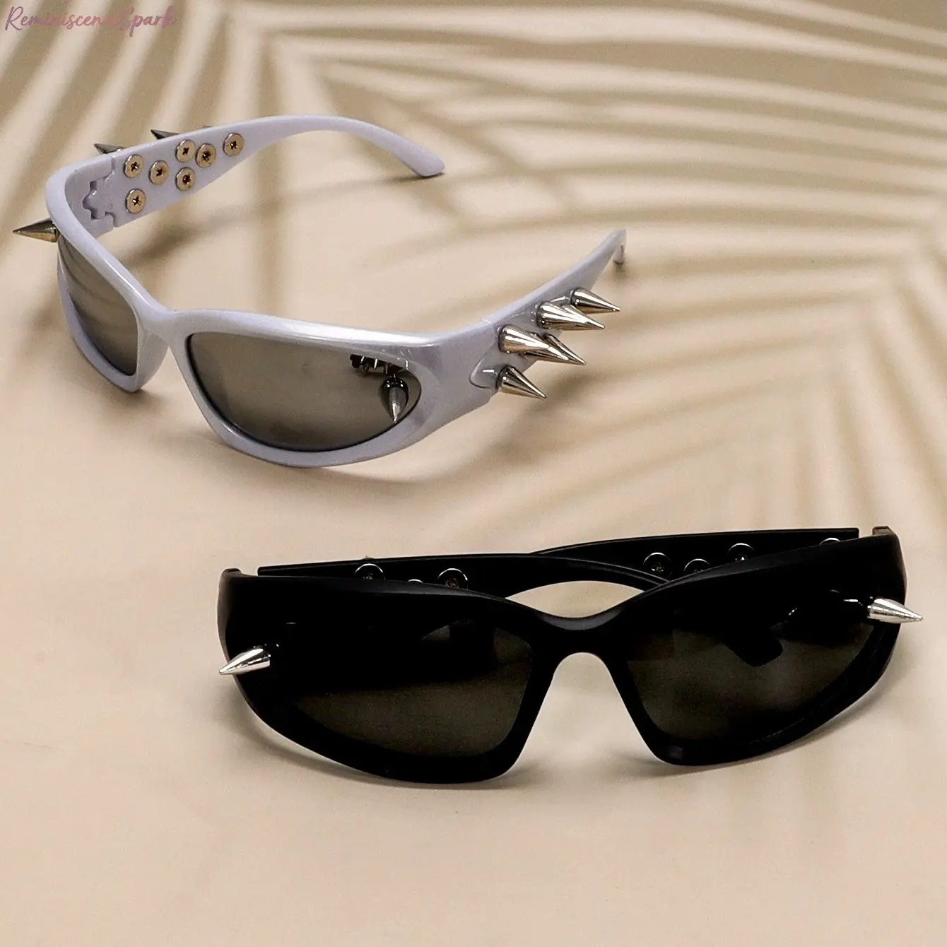 Unisex New Millennium Punk Fashion Sunglasses, Trendy Retro Asymmetrical Twisted Frame Eyewear, UV400 Protective Statement Shades for Streetwear, Cycling, Festival Outfits & Daily Casual Wear, Sunglasses For Women, Men's Sunglasses