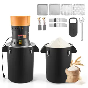 Electric Grain Mill Grinder, 600W High Power Commercial Spice Grinder, Pulverizer Powder Machine with Galvanized Sharp Blades, 14 Gal Capacity, Suitable for Dry Grains, Spices, Cereals, Coffee, Corn, Pepper, Home Kitchen Use