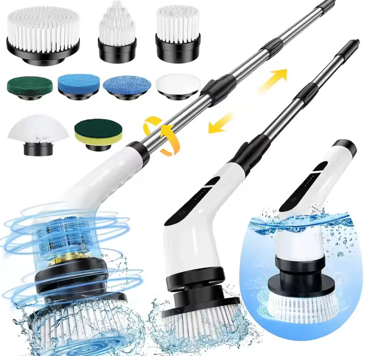 9 in 1 Electric Cleaning Brush Electric Spin Cleaning