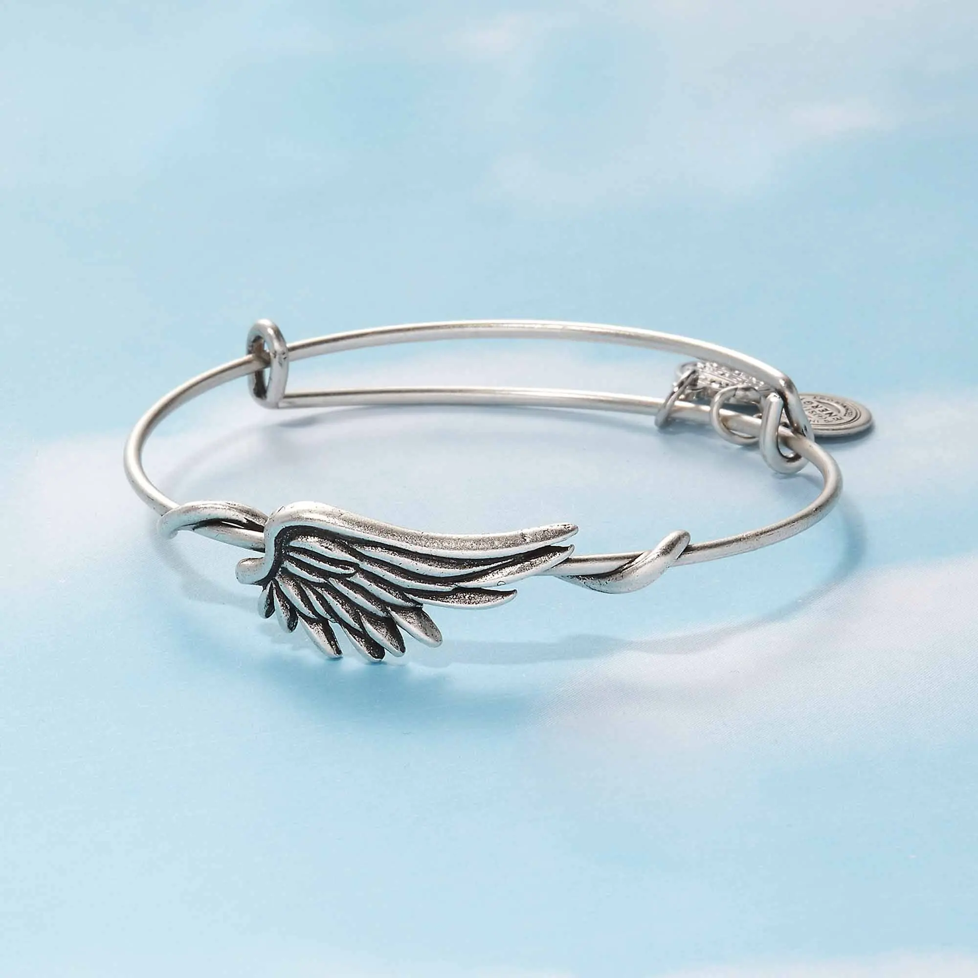 Angel Wing Symbol Wrap Expandable Bangle