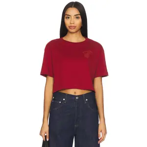 Terez x REVOLVE Miami Tonal Crop Logo Tee in Red