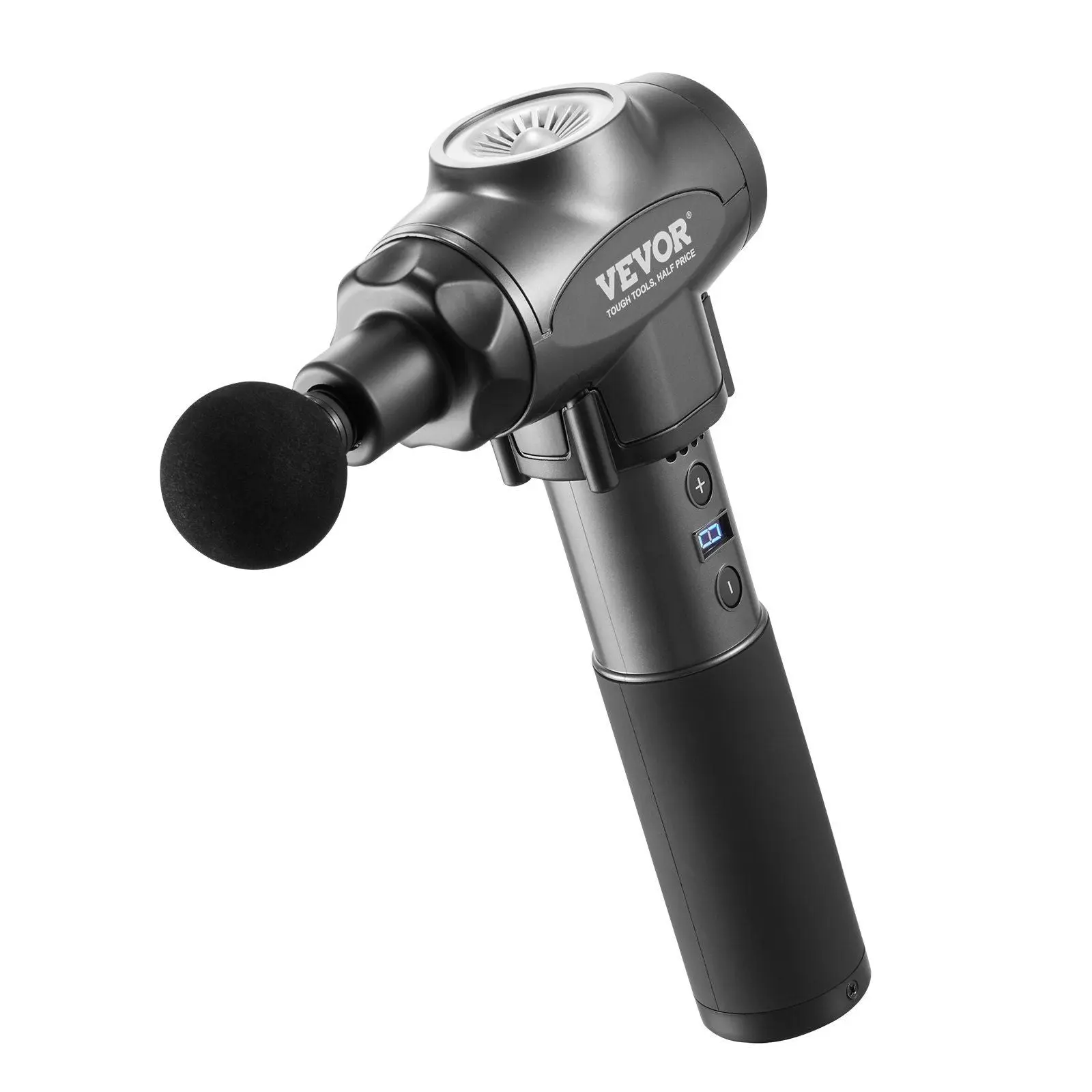 Deep Tissue Massage Gun Pro with 9 Adjustable Speeds & 6 Interchangeable Heads for Ultimate Muscle Relief
