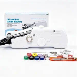 Wireless Handheld Fabric Sewing Tool with Full Accessory Set, Light Compact Simple Operation Sewing Device for Starters & Daily Fast Mending