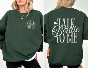 Talk Birdie To Me Golf Sweatshirt, Trendy Golf Sweater, Golfing Pullover, Golfer Crewneck, Gift for Her, For Women