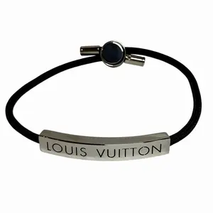 Pre-owned Louis Vuitton Zinc Alloy Small Leather Goods LV Space Bracelet Accessory