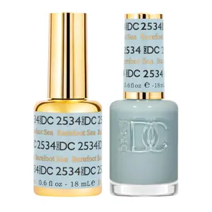 DND DC Gel Polish Set Free Spirit Collection Barefoot Sea 2534 0.6 fl oz 18 mL Nail Polish