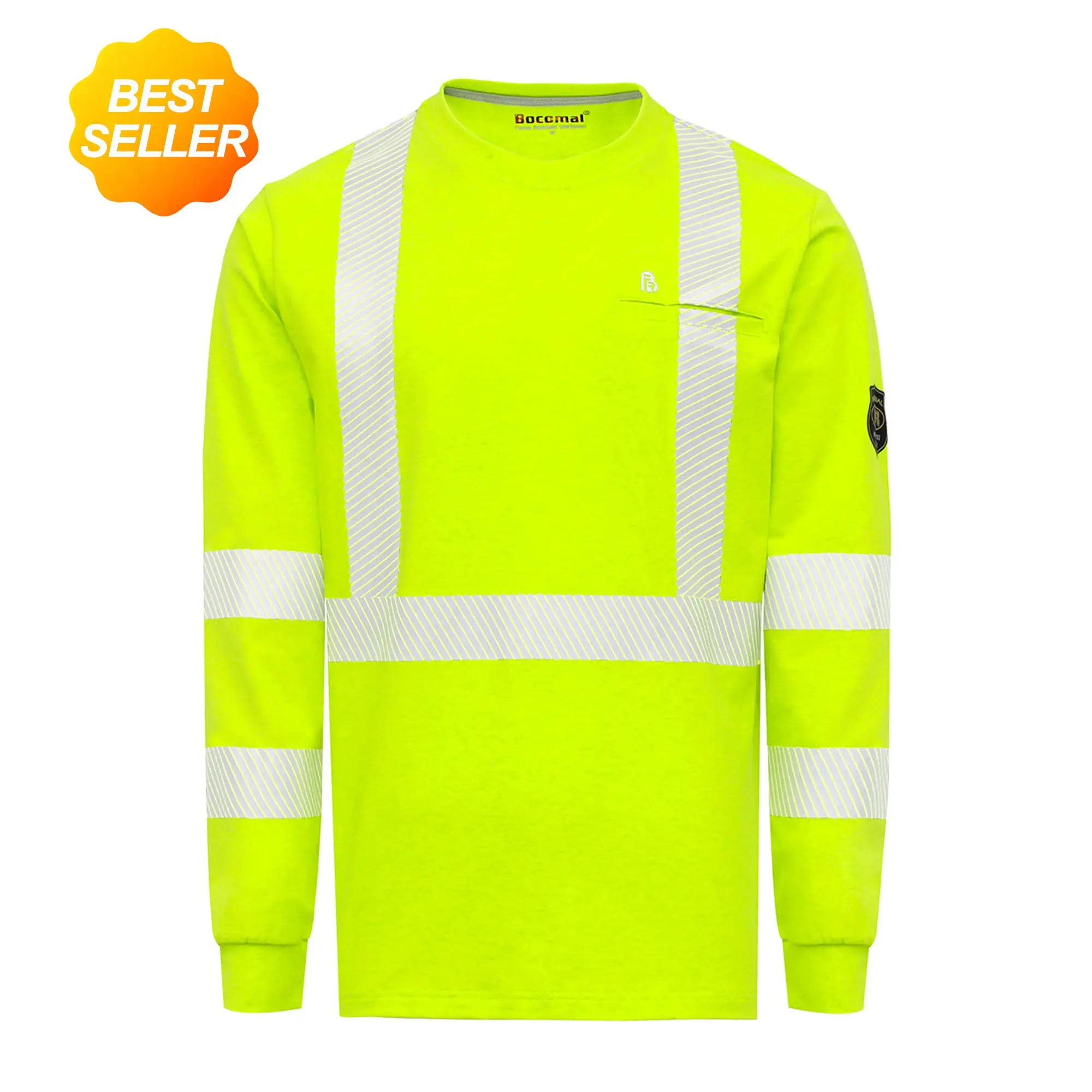 6OZ Hi Vis T-Shirts(Normal Yellow Color)-0624