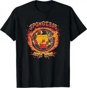 SpongeBobsquarePantts Band Geeks Epic Fiery Portrait T-Shirt