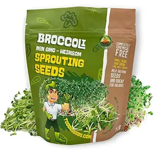 Broccoli Sprouting Seeds - Grow Broccoli Sprouts - Calabrese variety for highest Sulforaphane concentration