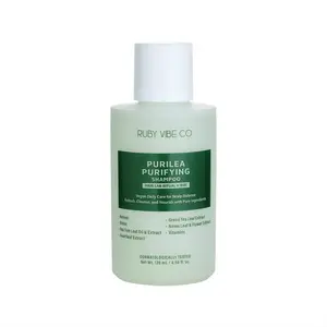 [RUBY VIBE CO] Purilea Heartleaf & Tea Tree Purifying Shampoo, Vegan Daily Scalp Care with 21 Conditioning Elements