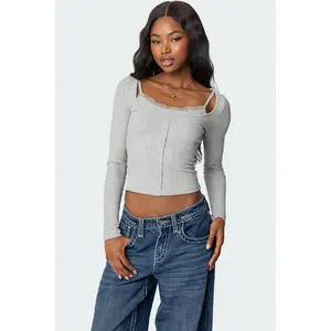 Josi Layered Ribbed Top