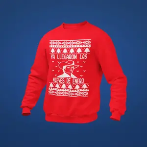 Chalino Sanchez Nieves de Enero Ugly Christmas sweater Menswear Fashion Festive Tops Long Sleeve