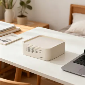 Drawer Organizer - Modular Desktop Storage System, Stackable Plastic Drawers, Non-Slip Base, Space-Saving Vertical Design, Standard Desk Compatible