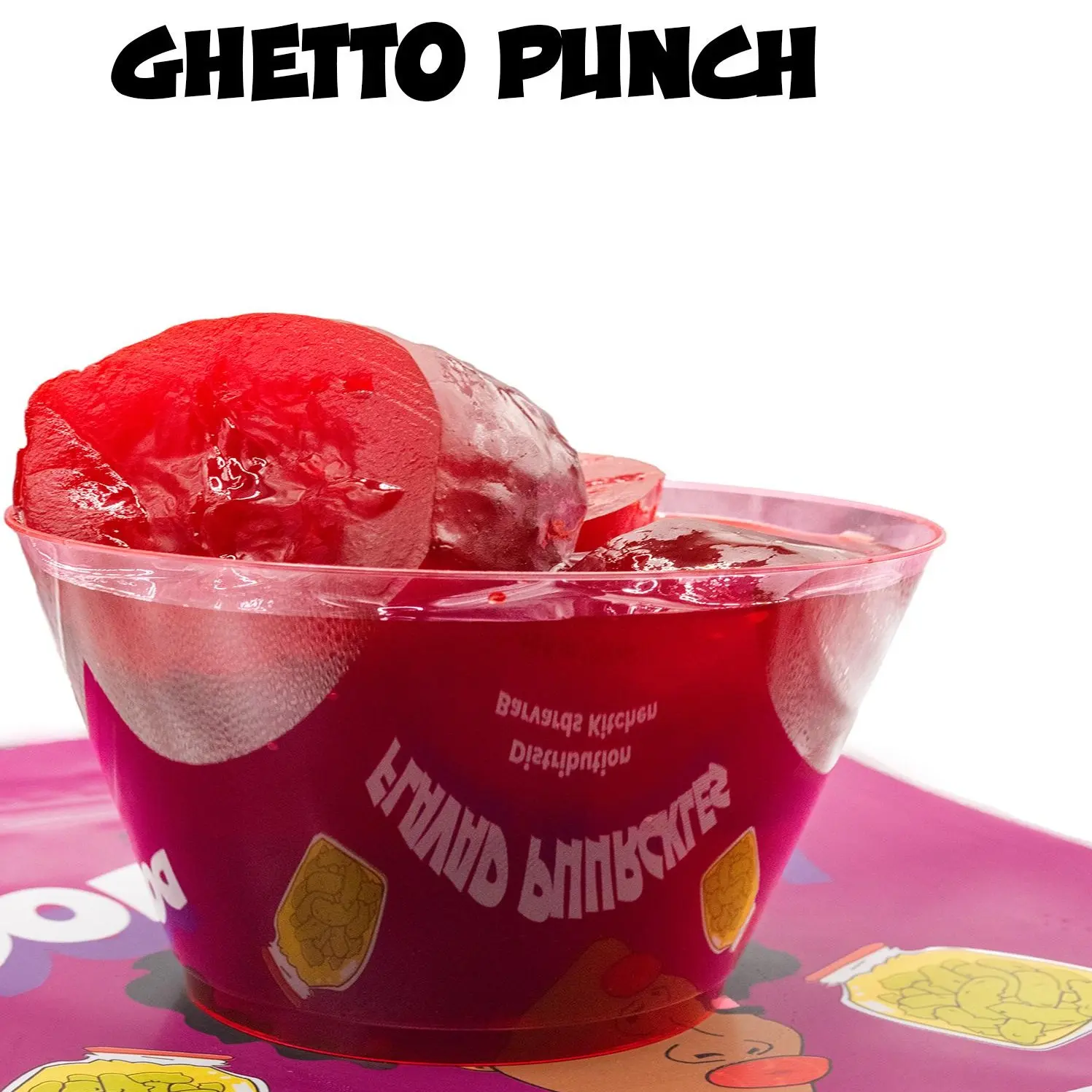 Doreesha FLAVAD Puurckles GPC GHETTO PUNCH Sweet Tangy Sour Snack FRUITY Flavored Chunks Made with Vinegar & Artificial Flavors Crafted in the USA-SMELLS LIKE VINEGAR