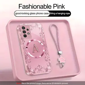 Suitable for [Galaxy A52 5g] high-end MagSafe phone case，Each of the 26 letters has its own unique characteristics, Includes a complimentary lanyard and magnetic ring—highly practical. YM99