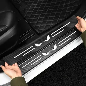 9-Piece Devil Eye Car Door Sill Protector Strips, Car Door Trim Sticker, Self-Adhesive Anti-Collision & Scratch Prevention, Universal Fit for All Vehicles