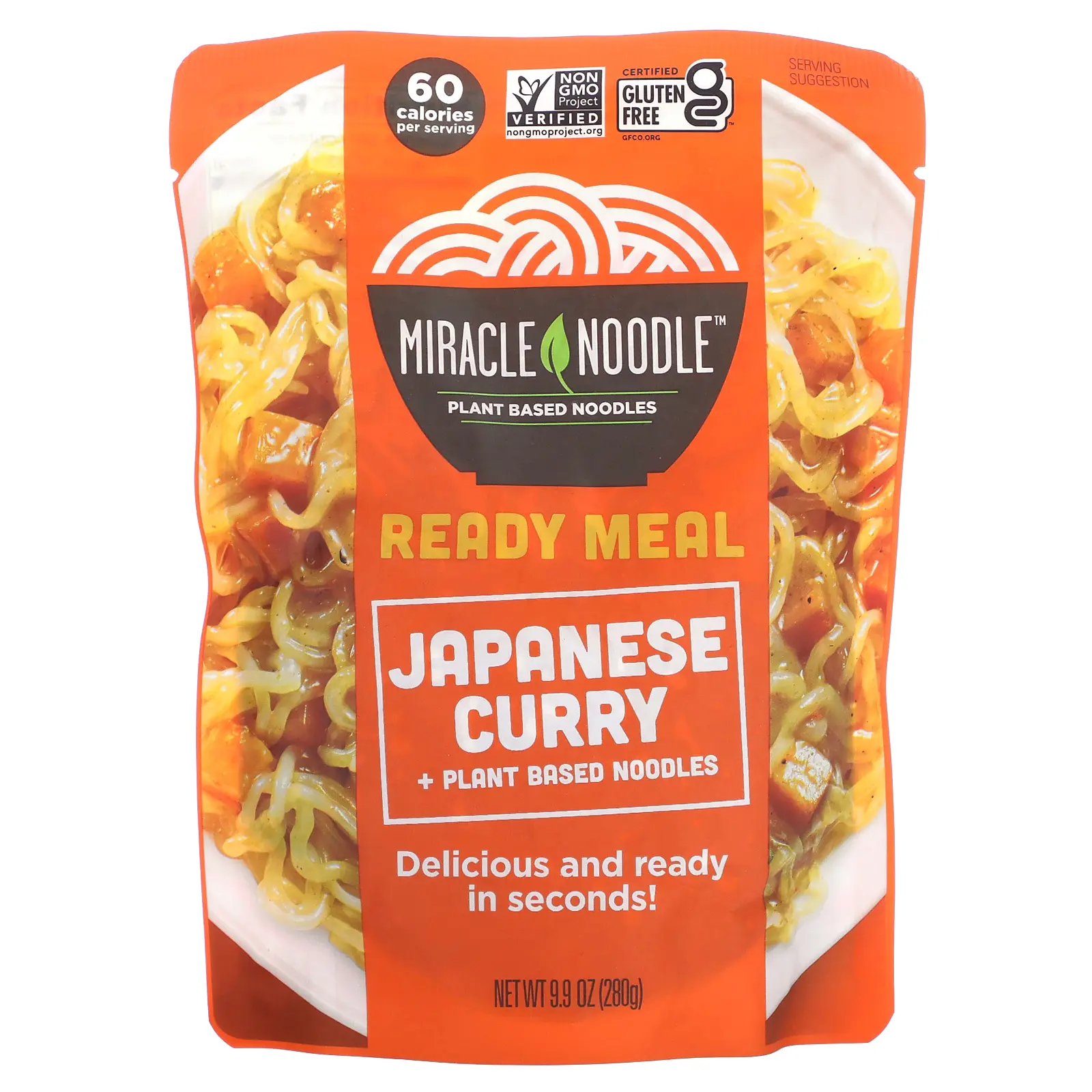 Miracle Noodle Ready Meal, Japanese Curry + Plant Based Noodles, 9.9 oz (280 g) Miracle Noodle Ready Meal, Japanese Curry + Plant Based Noodles, 9.9 oz (280 g)