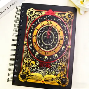 This 2026 witchy planner is chef's kiss  Celestial moon phase spiral notebook for magical planning money savings book electric erasers pens