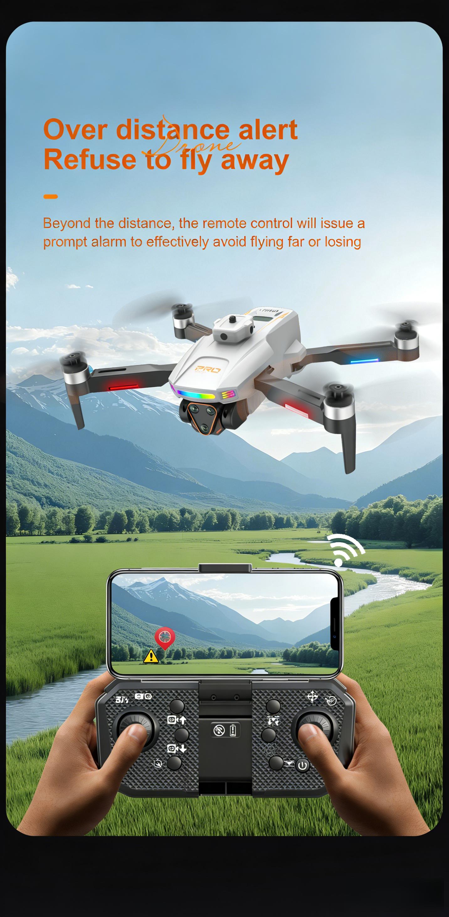 LF666PRO Drone with 4.5 inch independent dispaly  LCD Screen, Dual Camera & 50x Zoom | Optical Flow, Smart Obstacle Avoidance & Gesture Photo | RC Quadcopter for Beginners, Birthday Gift