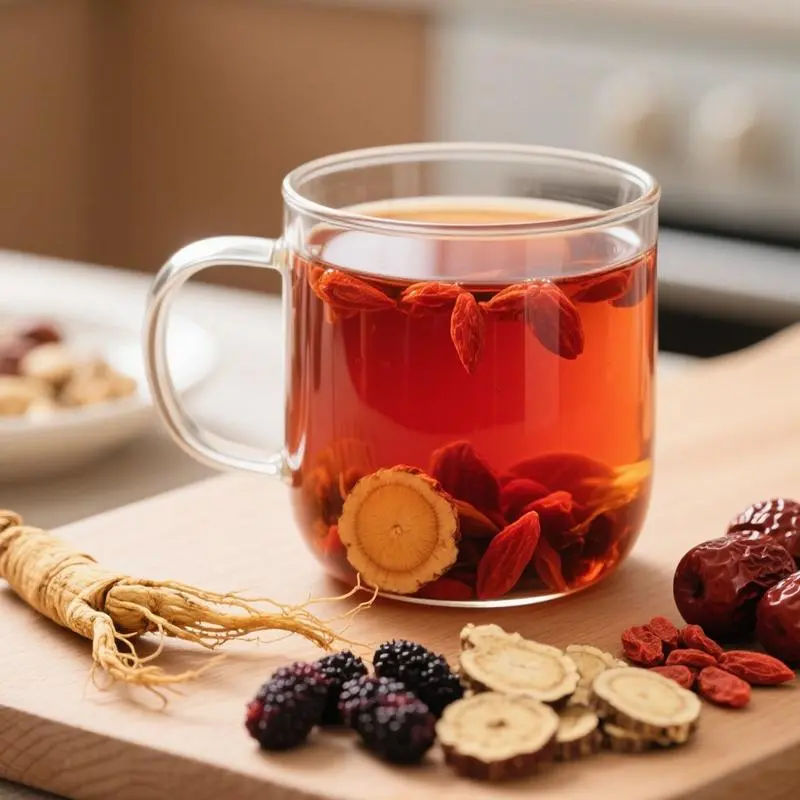 Kidney Tea Formula, Ginseng Six Treasures Tea Organic Kidney Cleanse Tea, Traditional Kidney Cleansing Tea for Men & Women,Christmas gift,Recommend to a friend Herbal Alkaline Natural-TikTokShopBlackFriday herbal tea bag