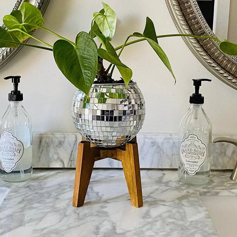 Disco Ball Planter Disco Ball Planter