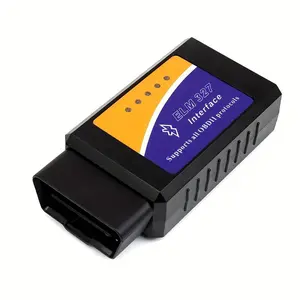 Elm327 Bluetooth-compatible Obd2 Diagnostic Scanner, Wireless Car Code Reader, Engine Light Check, O2 Sensor Detection, Fuel Consumption Analysis