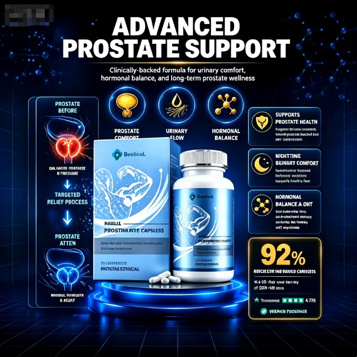 Men's Prostate Health Wellness Supplement with Saw Palmetto & Pumpkin Seed Oil - Natural Herbal Formula for Daily Energy, Workout Performance & Active Lifestyle Support