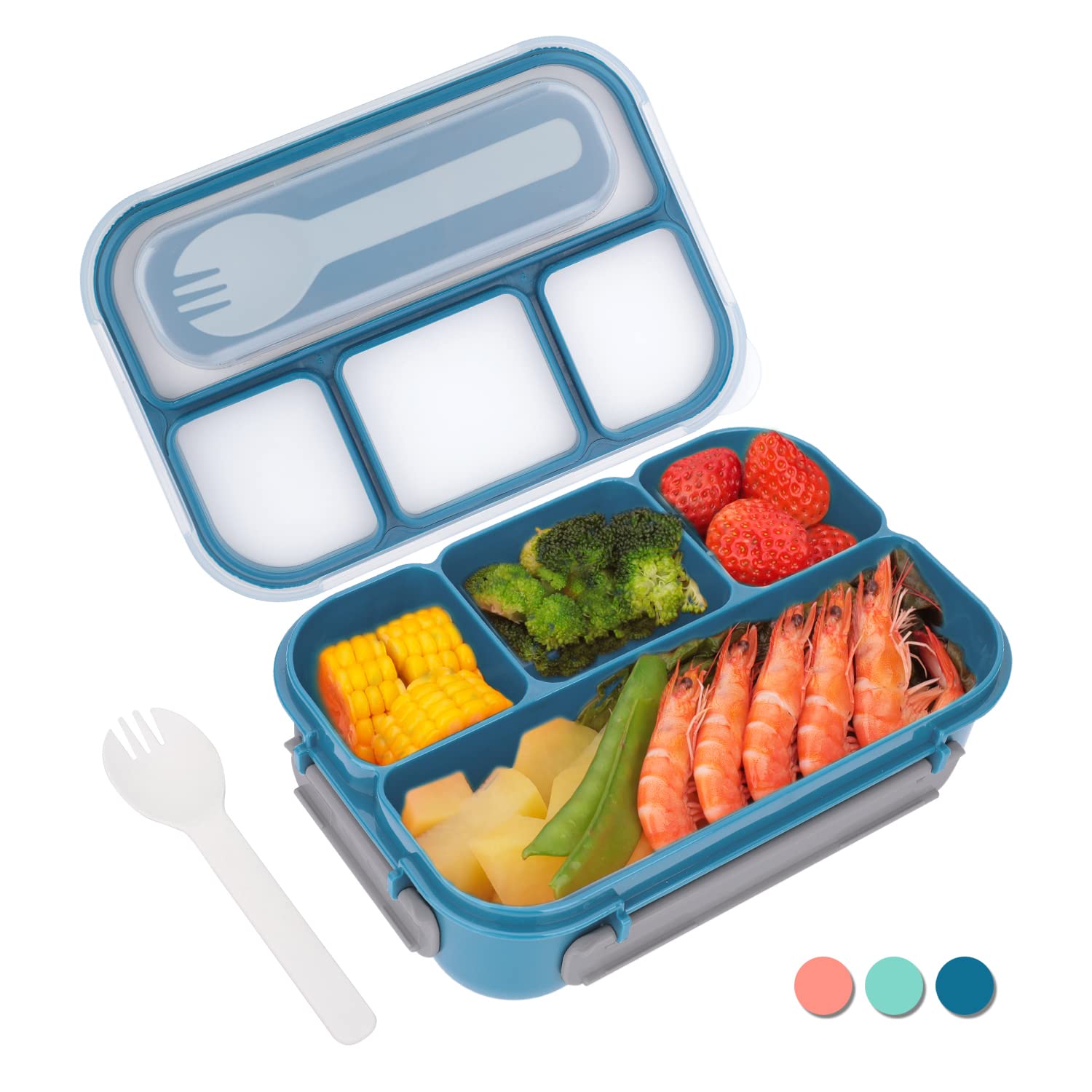 Bento Box, Lunch Box Containers, Mom’s Choice, Ideal Leak Proof, Microwave and Dishwasher Safe Lunch Box, Best Gift!